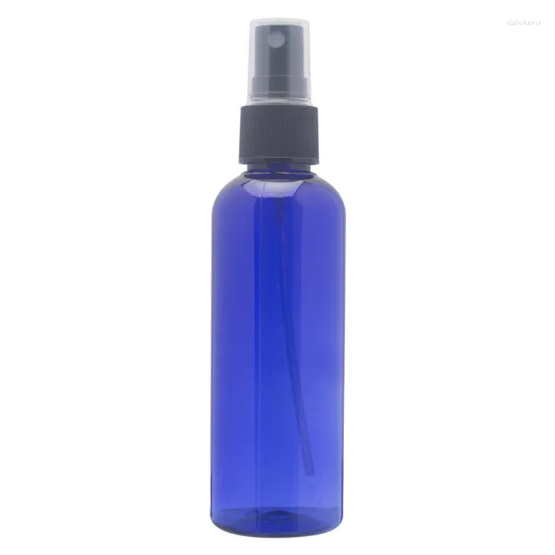 Storage Bottles 200 X 100ml Blue Empty Plastic Refillable PET Spray W/Fine Mist Atomizer Sprayers For DIY Cleaning Travel & Beauty Care