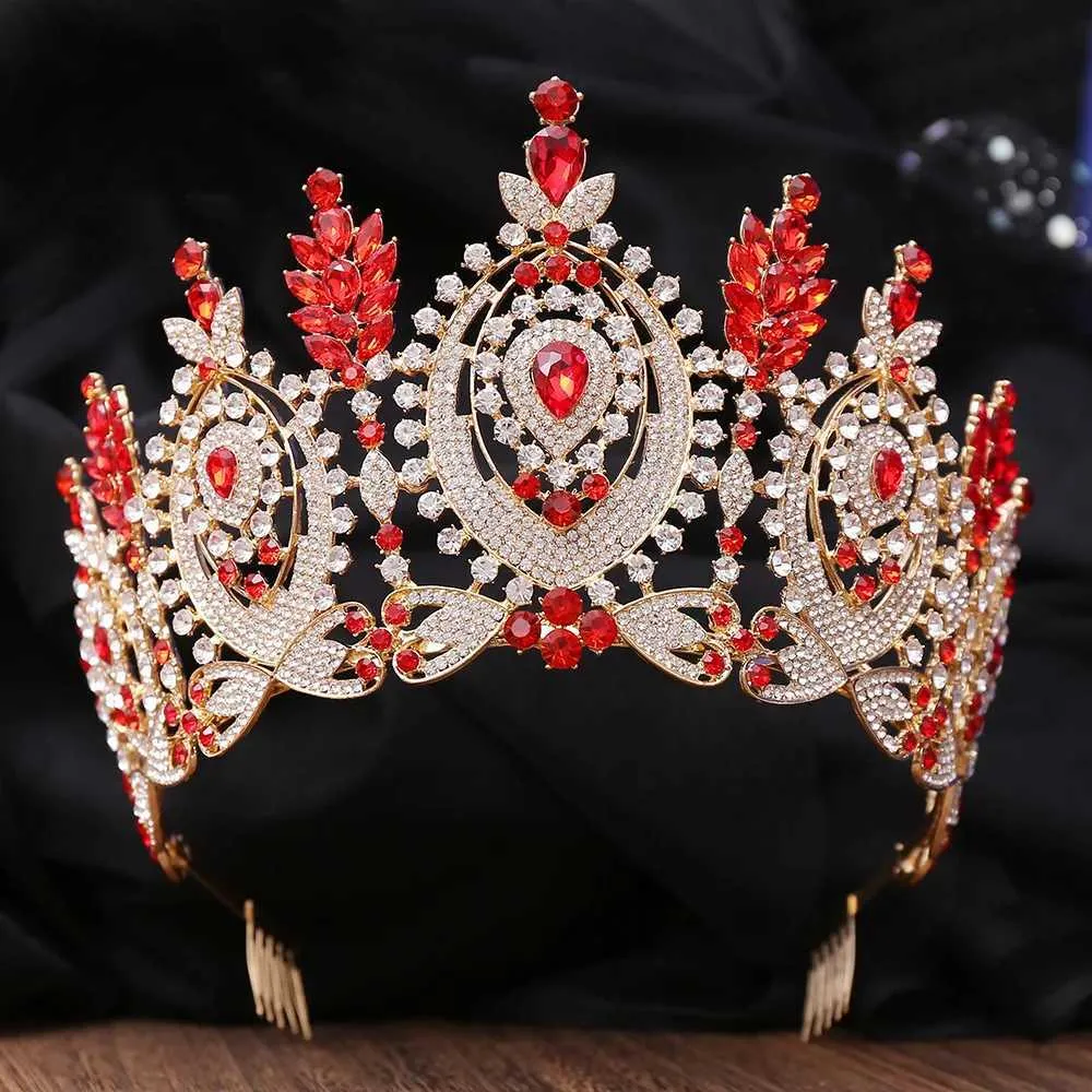 ?Baroque Crystal Rhinestone Tiara Bridal Crown Rosamund Baroque Bridal Tiara – Silver, Gold & Rose Gold  main image 3