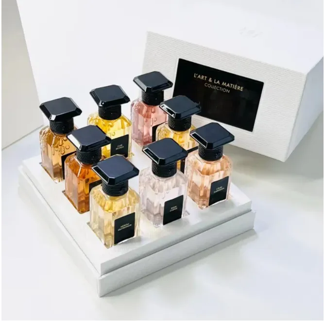 Nieuwste Cuir Beluga Parfum Set Neroli Outrenoir Angelique Noire Rose Cherie Herbes Santal Pao Rosa Angelique Noire Cruel Gardenia 8pcs 10 ml Geur