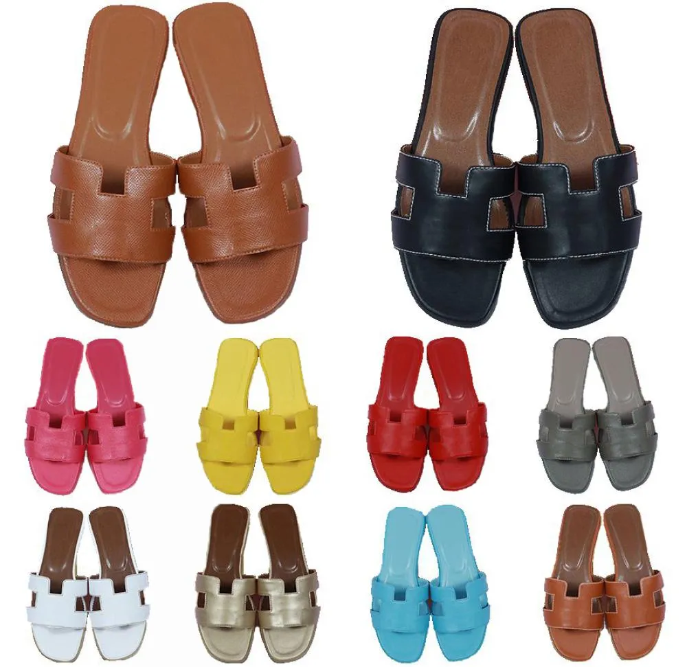 Luxury Flat Sandals Multi Color Slipper Classic Patterns and Colors Shoal Leisure inomhus Komplett uppsättning tillbehör Slides Design7518713