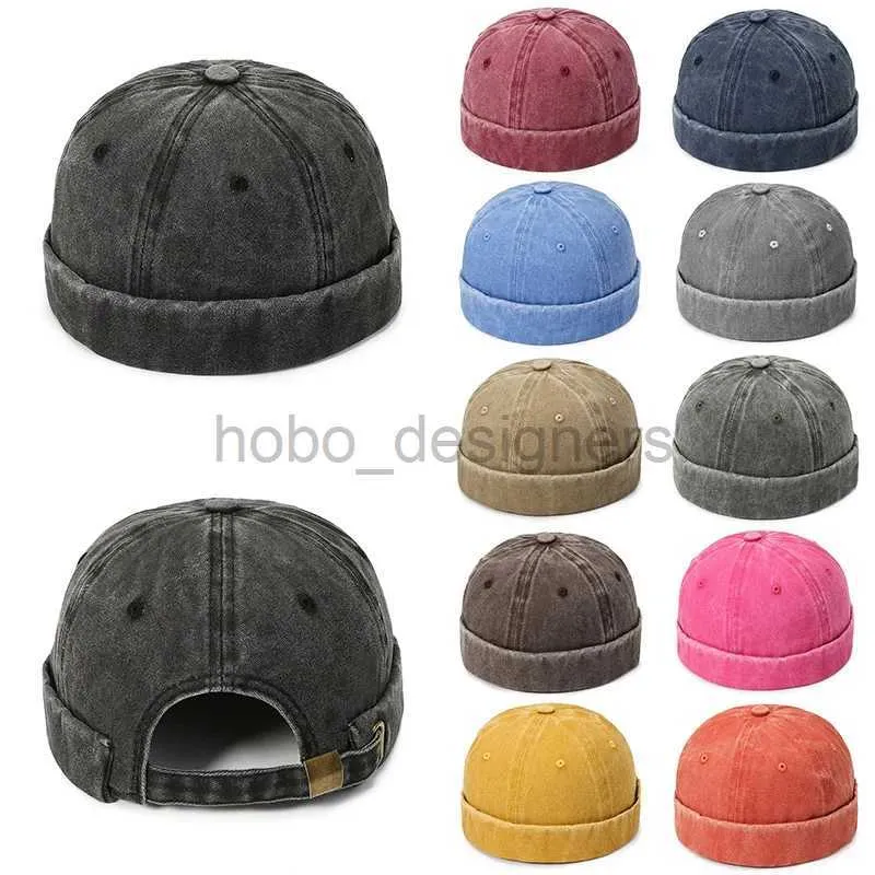 Beanie / crâne caps mode denim docker capur skullcap coloride coloride chapeaux bonnet chapeau de bonnet femme bonnet casset de godet