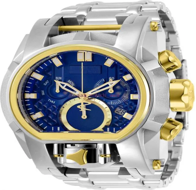 PERNO UNDEFETADO ZEUS Men 52 mm de acero inoxidable Reloj de pulsera de calidad superior RELOJ 7375563