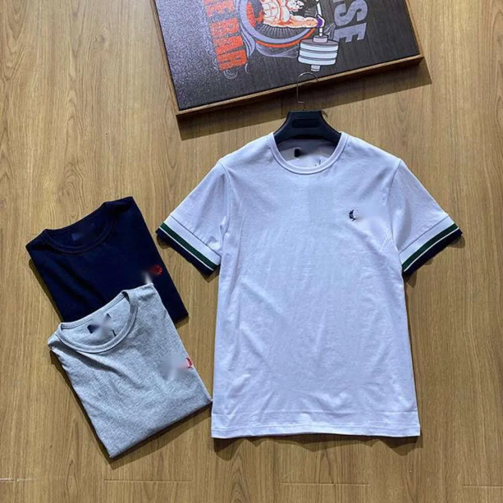 Fred Polo Perry Men Designer T-shirt topkwaliteit luxe mode losse en comfortabele polos zomer casual solide kleur trendy round nek t-shirt mannen