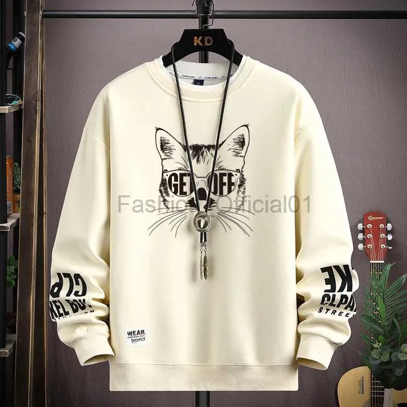 Herren Hoodies Sweatshirts 2023 Koreanische Modemenschen Sweatshirt Frühling Herbst Streetwear Harajuku Langer Schläfen Pullover Männer lässige Männer Kleidung Hoodie Men D240429