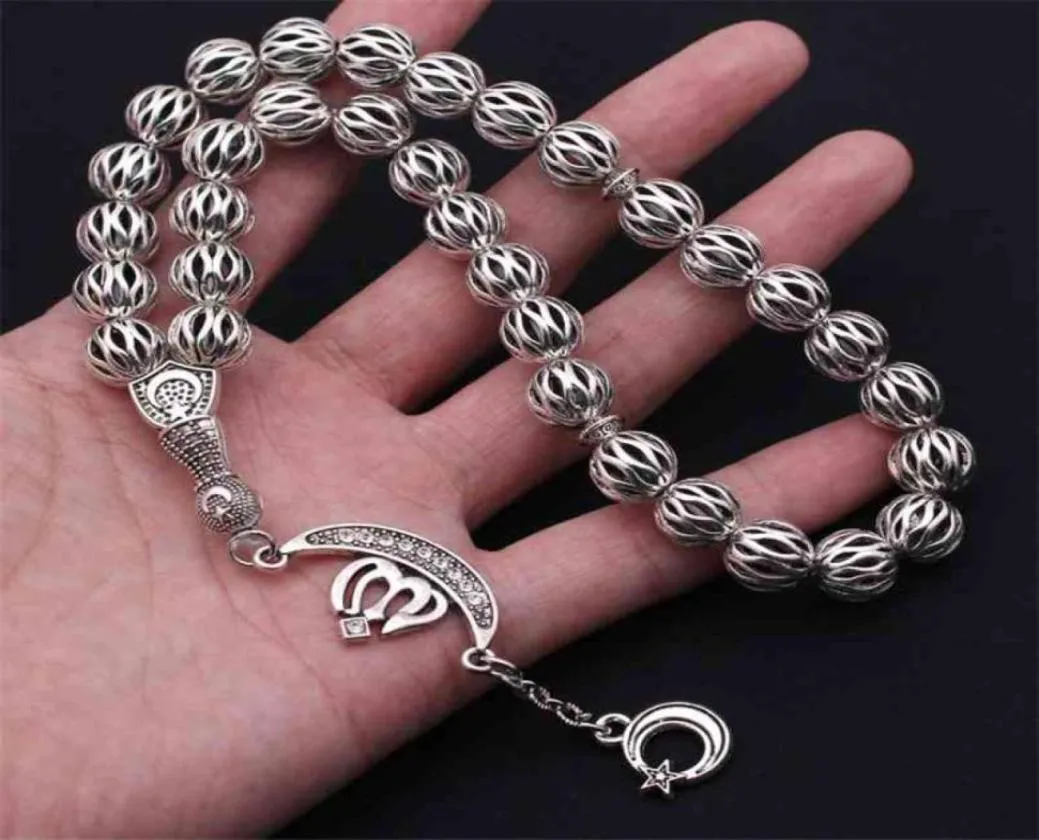 Otomana Oração Islâmica Turca 33 Contas Tasbih Bracelets Muslim Tasbih Rosário 21081277999146646370