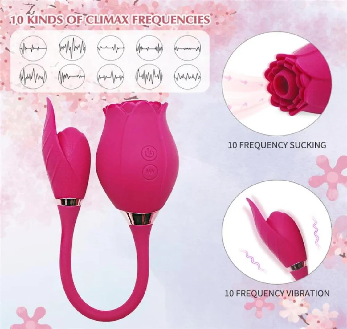 Massaggio a doppio motore rosa succhiare vibratore 10frequency vibrazione uovo vibratore stimolatore clitoride clitoride prodotto erotico sesso giocattolo sesso per1199220