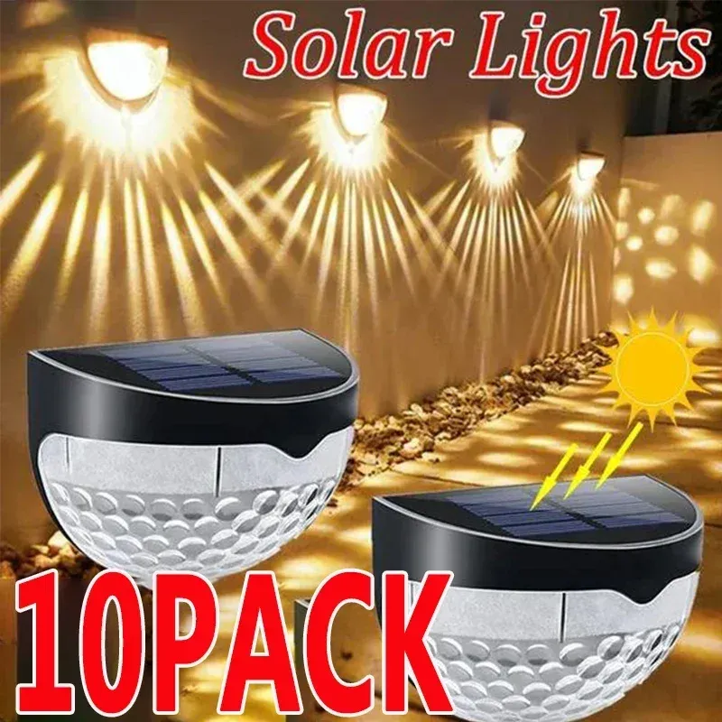 Украшения 110pack светодиодные солнечные светильники на открытых настенных лампах Энергетические садовые лампы