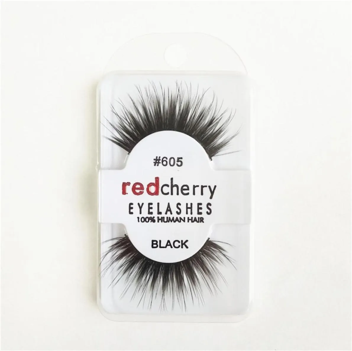 1 par de cílios falsos Cereja vermelha Mulheres maquiagem 100 cabelos humanos reais grossos 3d popular e bagunçado olho preto cílios feitos à mão