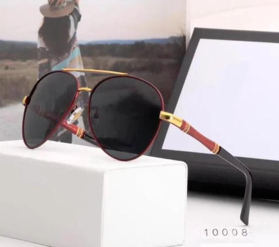 Nouvelles lunettes de soleil pour hommes Lunettes de soleil Summer Summer Sunglasses For Men Style G10008 Top en verre de qualité supérieure avec box7984877