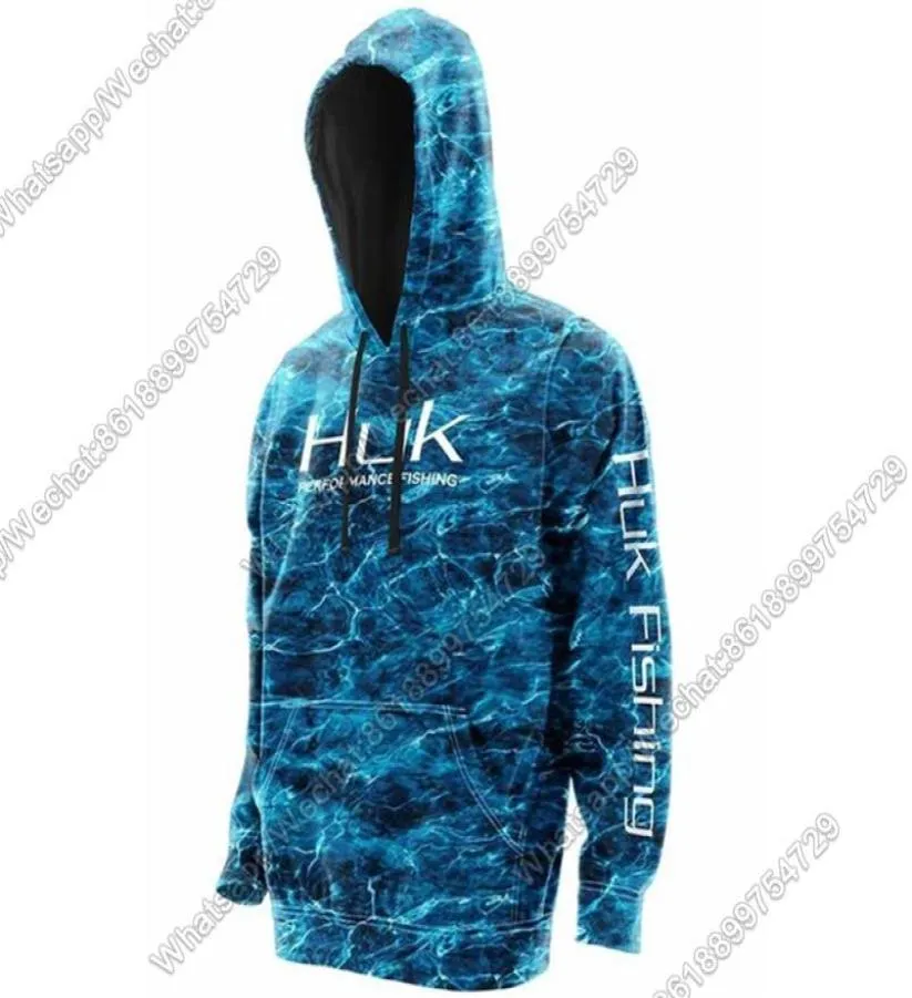 Özel Huk Fishing Wear Su geçirmez bisiklet gömlekleri upf 50 uzun kollu rüzgar geçirmez kapüşonlu kapak bisiklet ceket elbise balık forması okyanusu 22081614001