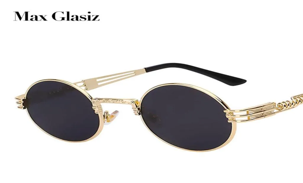 Brand maschi Vintage Round Sun Glasses 2017 Nuovo specchio in metallo d'oro argento piccoli occhiali da sole rotondi Donne a buon mercato UV4003054069 di alta qualità