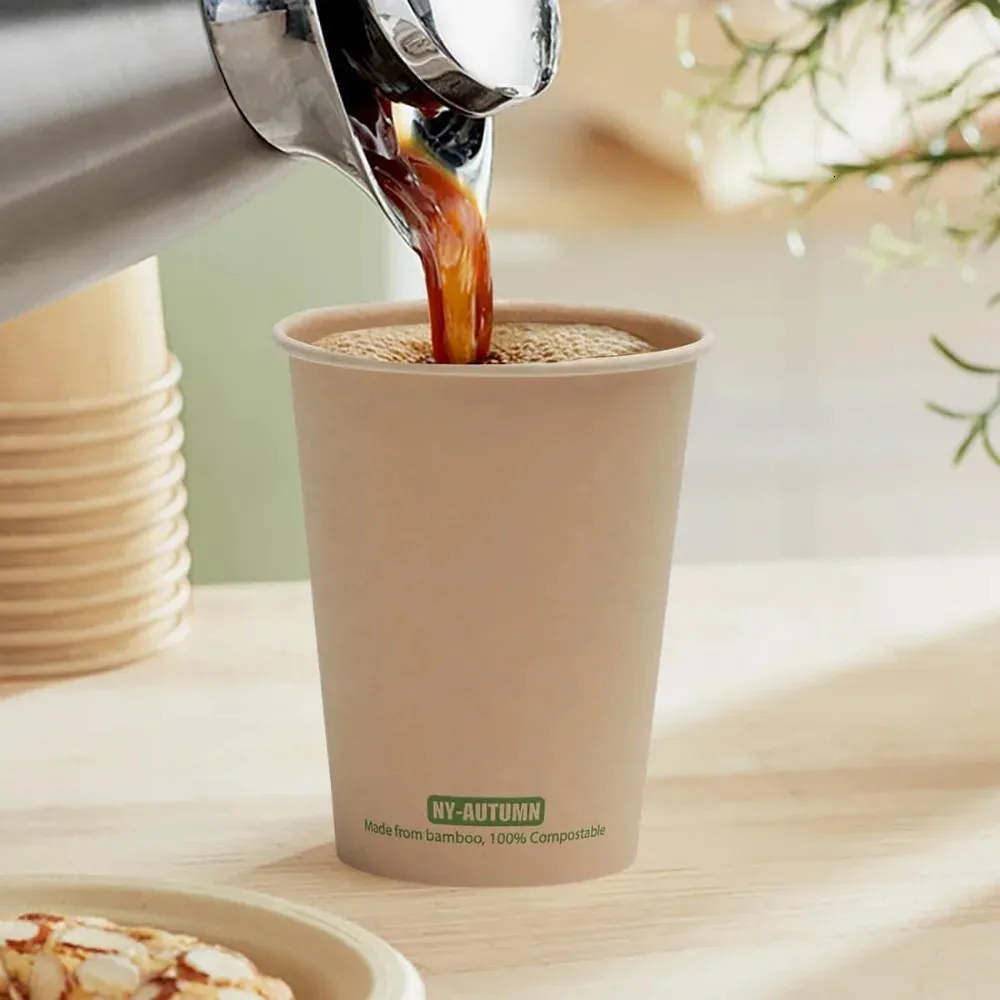1000 disposable coffee cups with lids 10oz/20oz main image 0