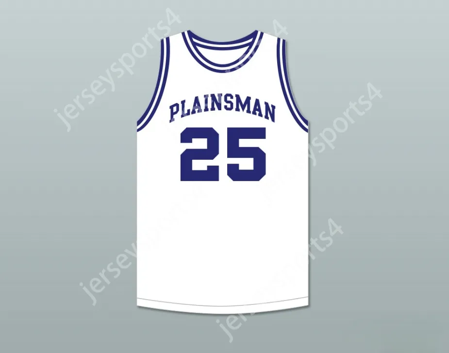 Niestandardowe mens młodzież/dzieci cena 25 Enid High School Plainsman White Basketball Jersey 2 Top zszyte S-6xl