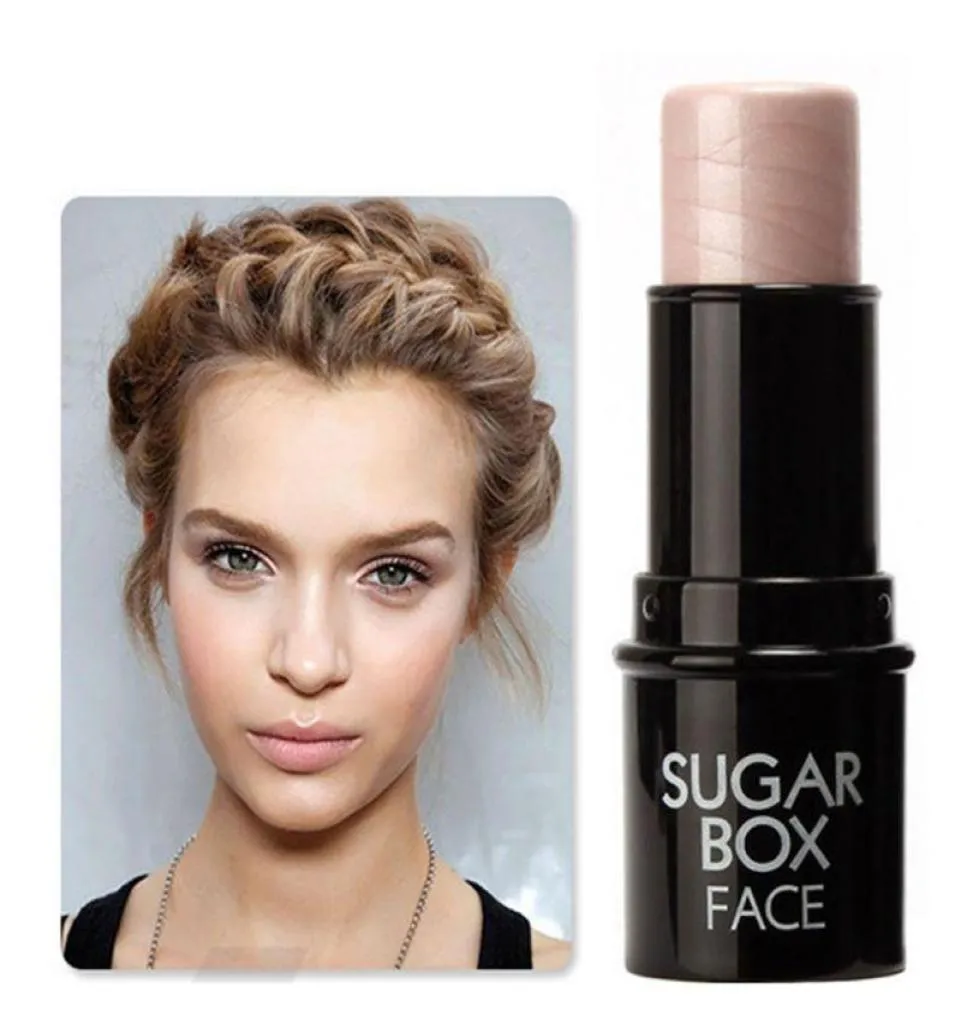 Face Bling Makeup Highlighter Stick Shimmer Markeerpoeder romige textuur zilveren glinsteringsmerk Sugar Box4102267