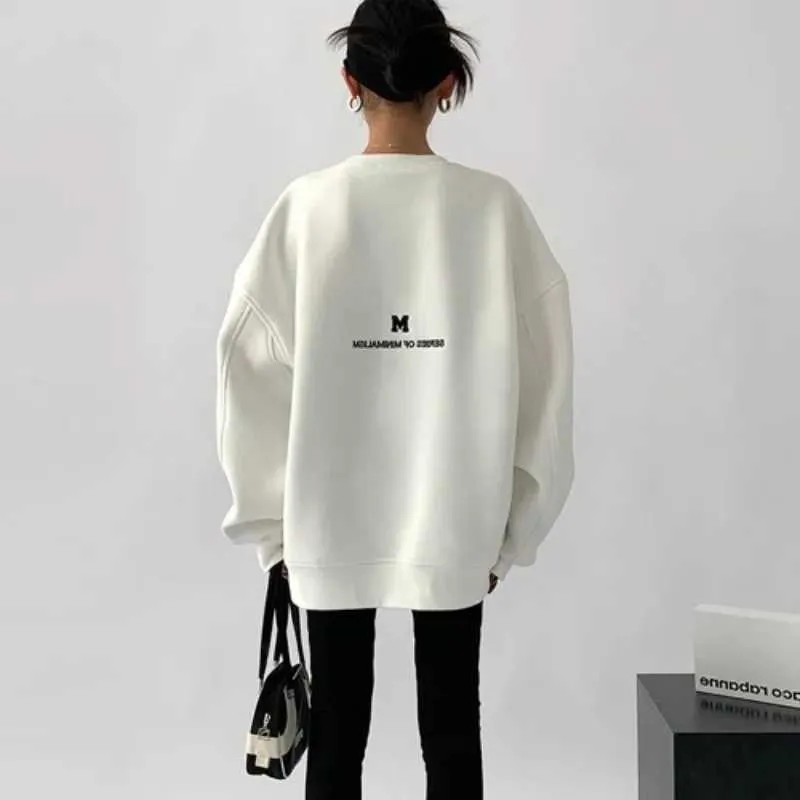 Heren Hoodies Sweatshirts Neoe Retro Casual O-Neck Letter Sweater Steater Printen Good Product 2024 Spring Nieuwe Loose Volledige bijpassende Top Y2K Dames Lange Mouwen Dressl2404