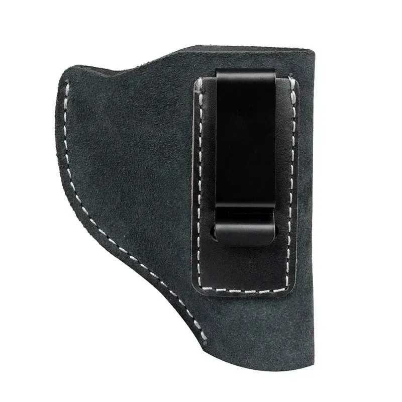 Scratch-resistant stealth tactical holster in soft cowhide leather for outdoor sports