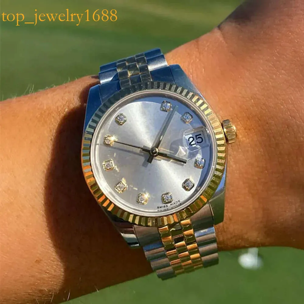 Data solo orologi di qualità AAA 3A 31mm Brand Women Sapphire Glass con Original Green Box 691744 Automatico meccanico S Watch788