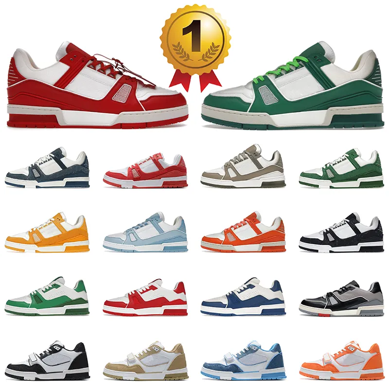 Designer de qualité supérieure Chaussures de luxe Locs de plate-forme de chaussures décontractés Green rouge blanc orange noir jaune Og Chaussures originales Designers Sneakers Men Femme Trainers