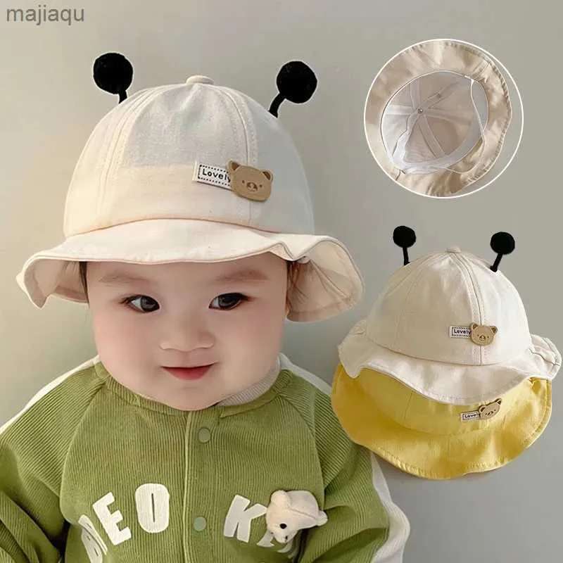 Caps chapeaux mignon dessin animé bébé seau de seau d'été