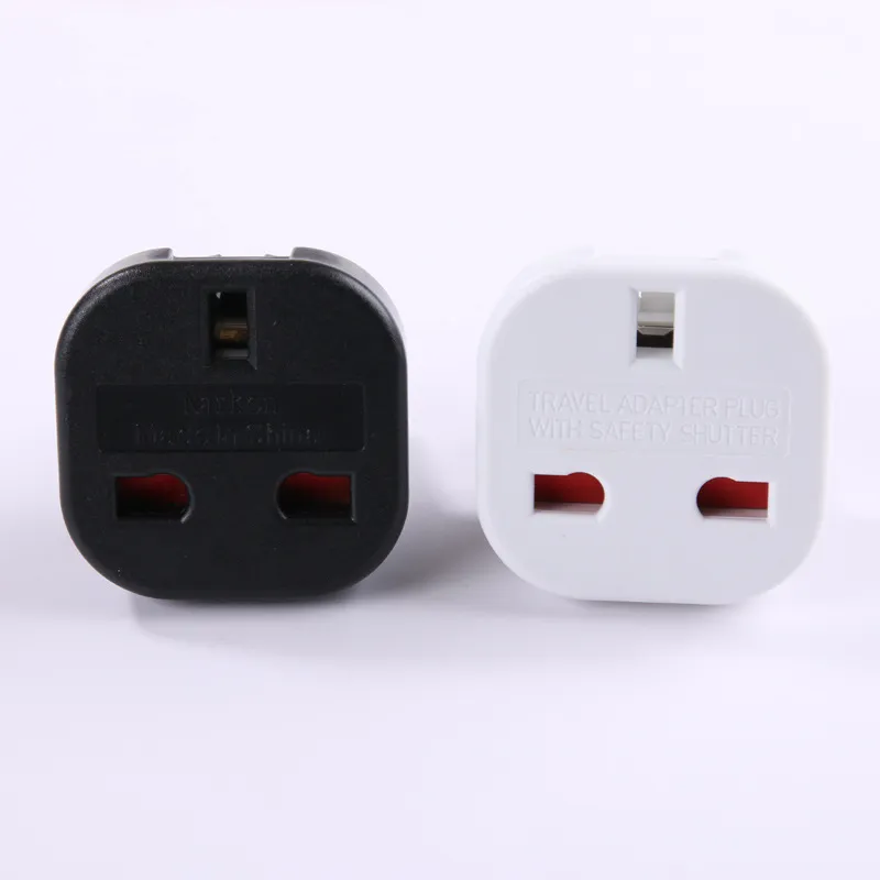 Universal UK tot EU Black White European Charger Power Socket Plug Power Adapter Travel Converter