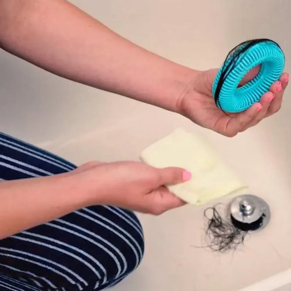 Régler les cercles de salle de bain silicone drainer capteur capteur de bain baignade