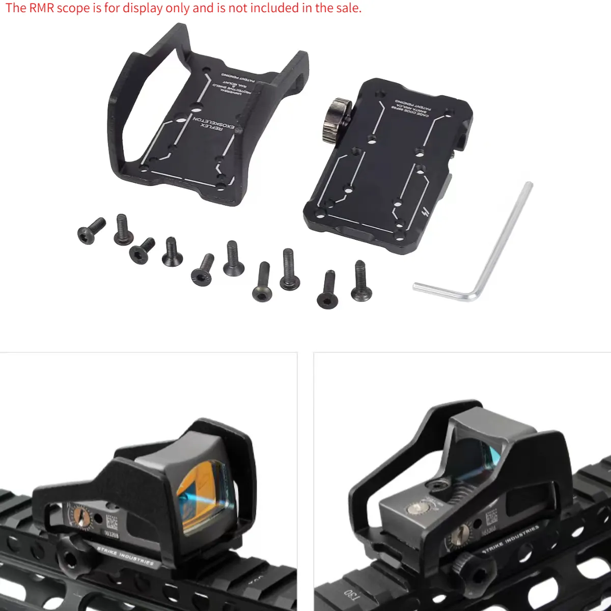 Metal Universal RMR Base Tactical DOT Montagem do escopo da mira para caçar tecelão picatinny Rail