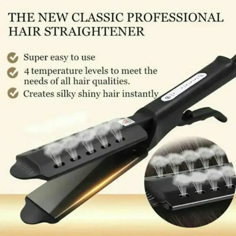 Prostownicy prostenerki do włosów Fourgear Regulacja temperatury ceramiczne turmalinowe joonowe płaskie żelazne curlingu żelazne rurowy do włosów dla kobiet włosy