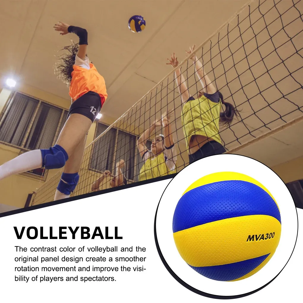 Ballon De Volley & Beach-Volley Soft Touch Taille 5 – Cuir PVC Doux – Pour Adultes, Enfants, Intérieur & Extérieur – Plage, Parc, Salle – Gonflage Inclus !