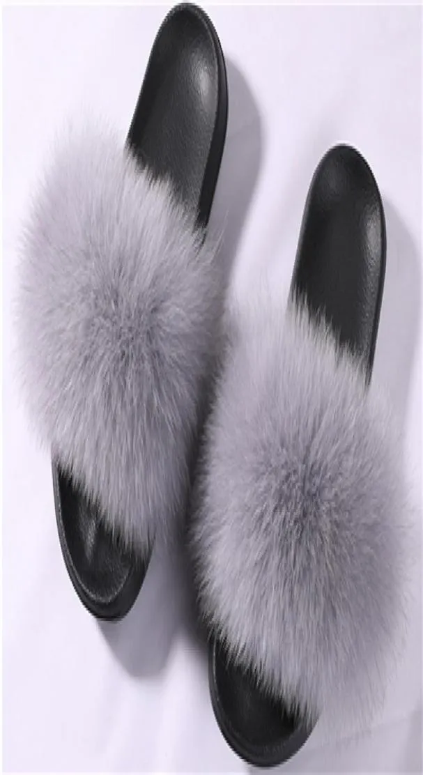 Bravalucia FaHion Hair Automnwinter Slippers Femmes Fur Home Slippers y Sliders Plux Furry Home Shoes Women Modis9576902