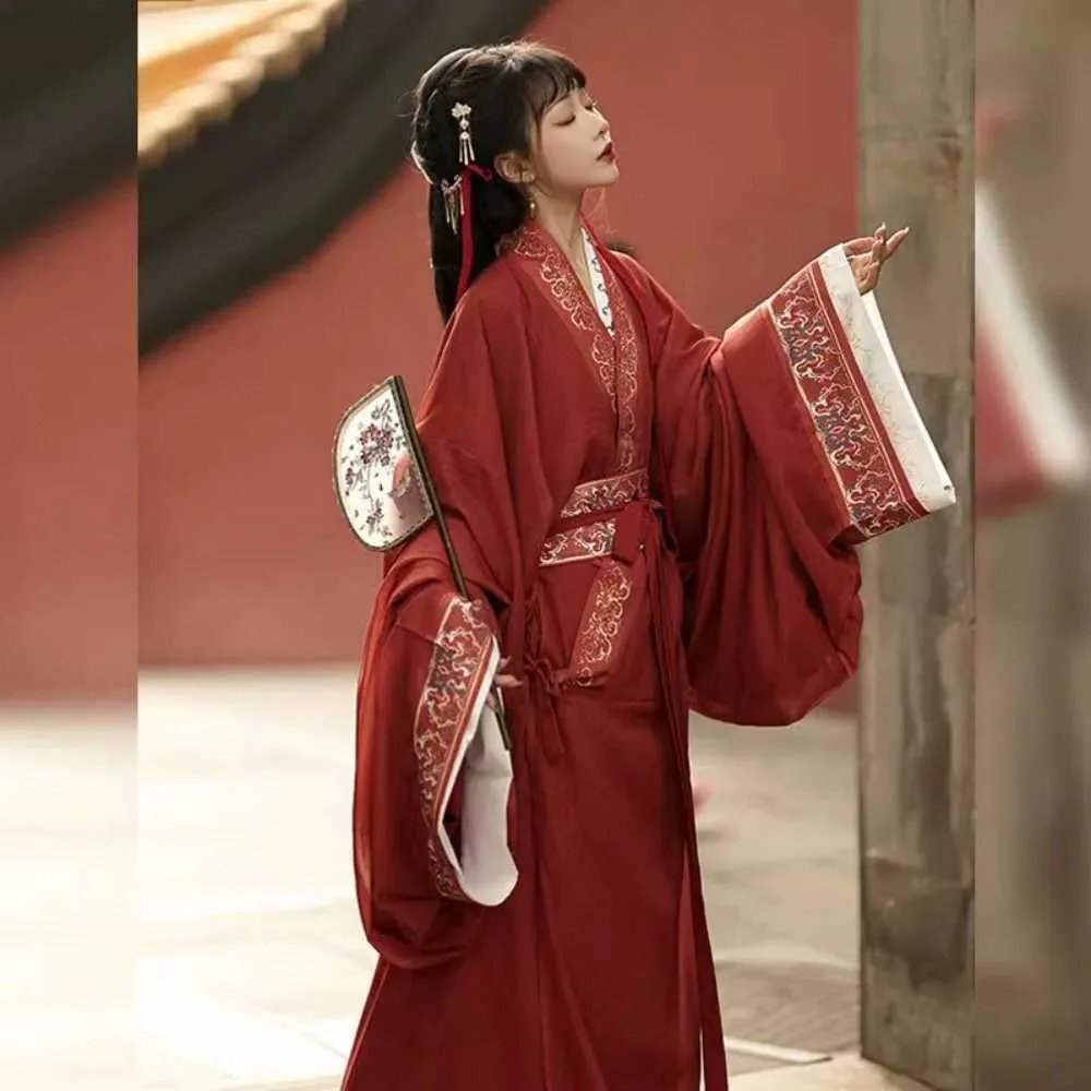 Ethnic Clothing Hanfu Dress Ancient Chinese Costume Embroidery Yukata God Girl Japanese Han Dynasty Princess Traditional Chinese Cosplay