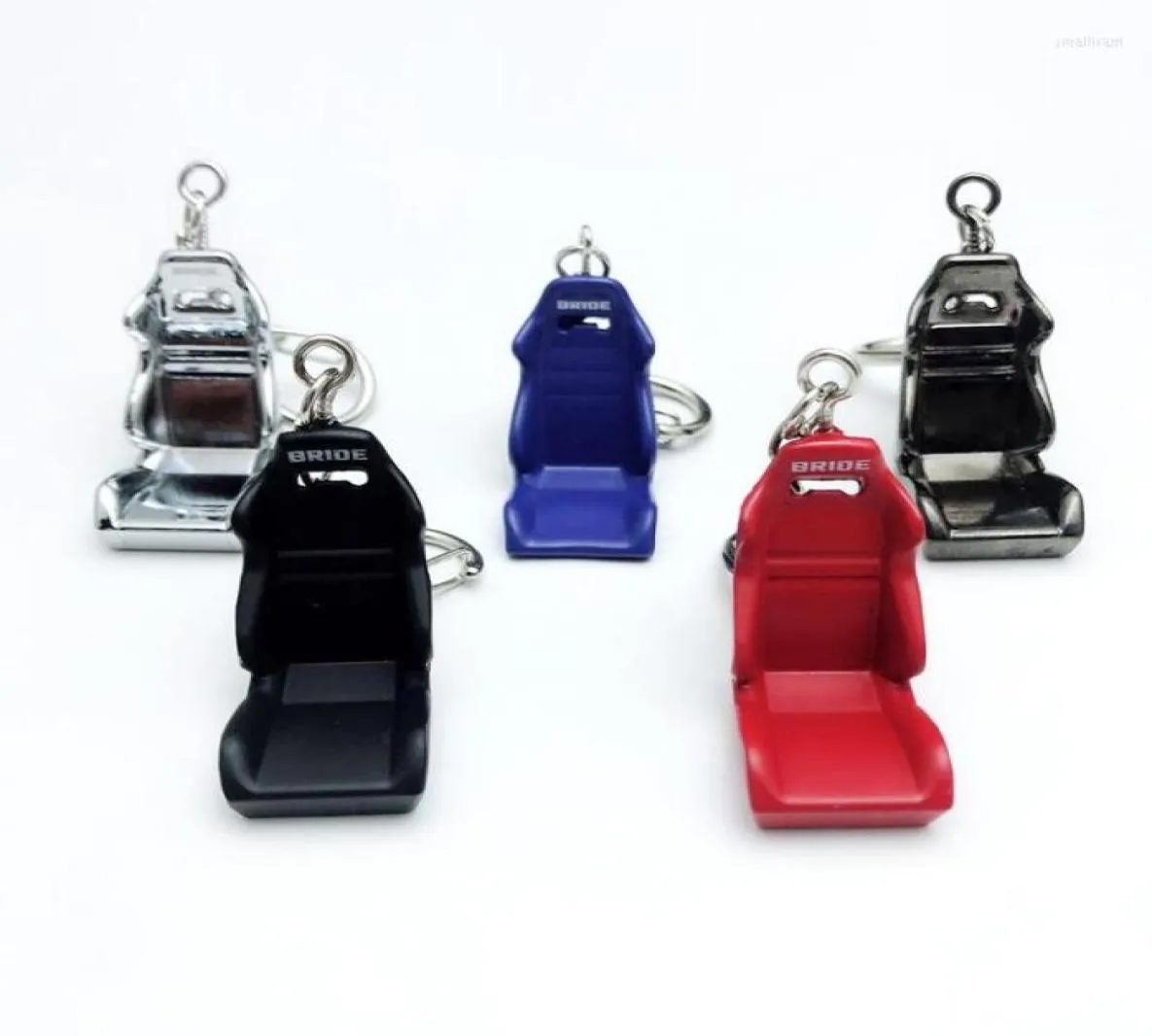 Keychains Zinc Alloy Metal Car Parts Tuning Racing Chair Seat Keychain Key Chain Ring Mini JDM Keyring S6435645010