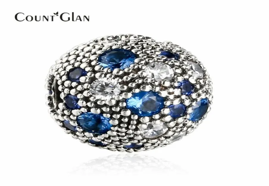 Fit Bracelet 2017 Sommer Neue blaue kosmische Stars Fixed Clip Charm Perlen für Schmuck machen 925 Sterling Silber Decorative Stopper Bead7049167