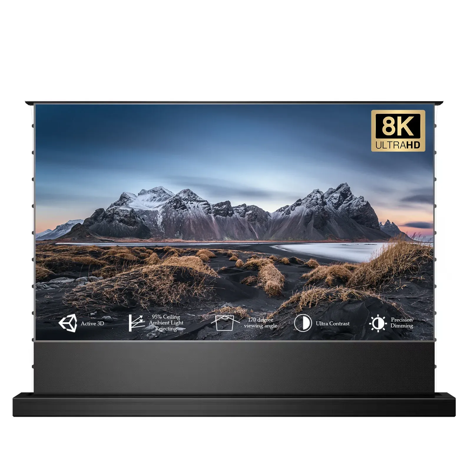 ALR プロジェクタースクリーン 120 インチ電動 ALR フロアライジング