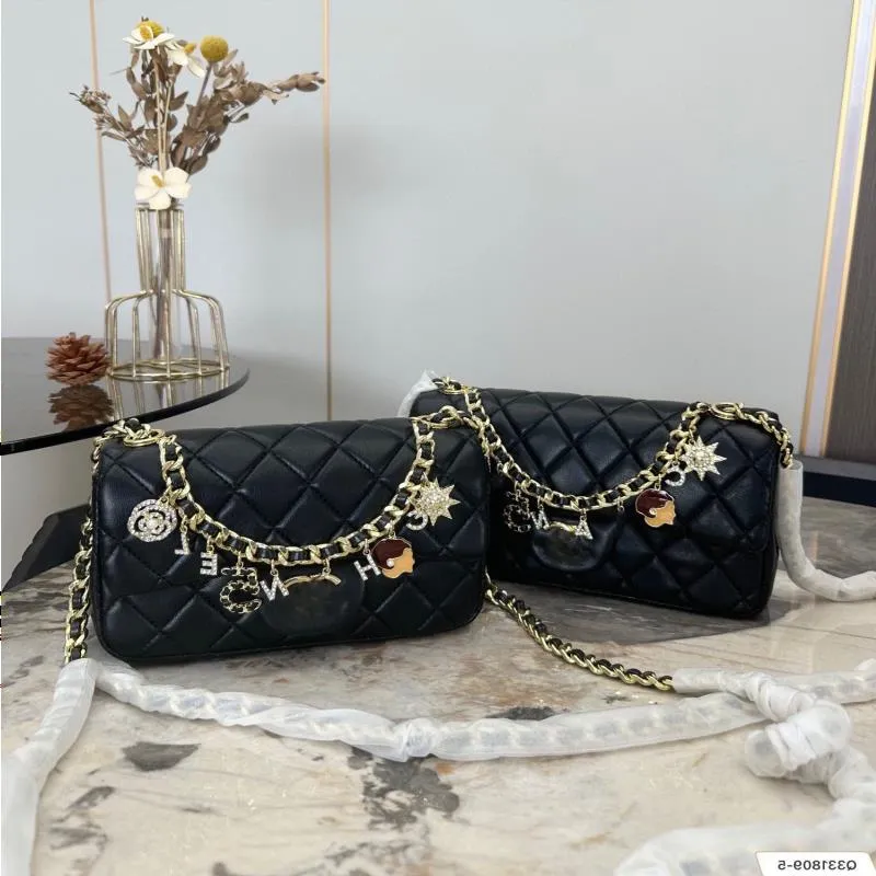 CC designer crossbody bag womens designer shoulder bag luxurys handbags with Diamond Letter Pendant chain bags womens purses Genuine le Lbvf