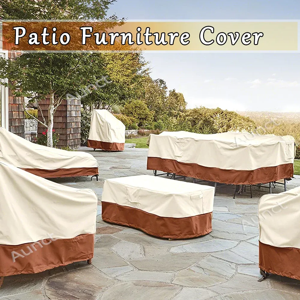装飾420dソファテーブル椅子パティオ防水防止防止防止防止防止防止防防防防止や雪の屋外庭の家具カバー