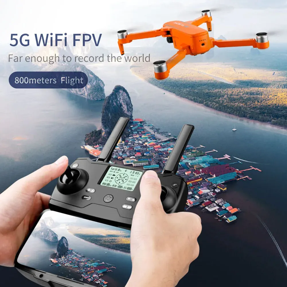 Дроны JJRC x17 Profesjonalny Dron 6k Kamera Kardanowa 5G Wi -Fi FPV GPS Zdalnie Sterowany Quadcopter Pilot Zdalnego Sterowania 30 Minut Cz