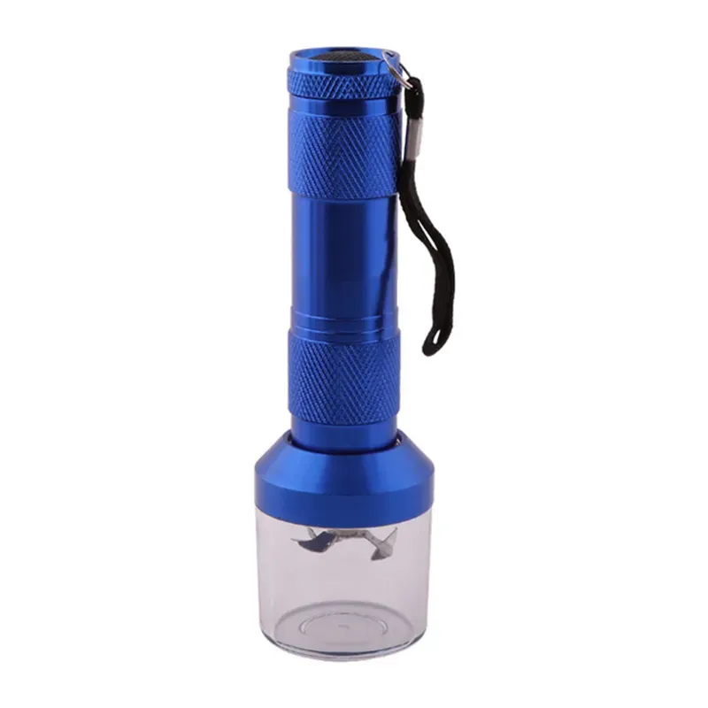 Automatic Herb Grinder Flashlight Shape Smoking Accessories Aluminum Electric Quickly Spice Tobacco Grinders Crusher 