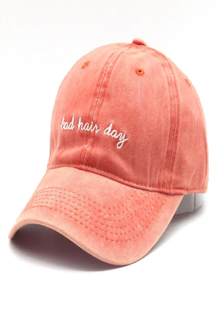 Neue Bad Hair Day Sticked Baseball Mütze gewaschene Baumwollschnapphut verstellbare Vater Männer Frauen Hip Hop Hats Panama Caps8509801