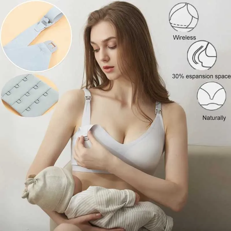 Bras Ultra Thin Laser Cutting Dames Fding Fding Bra Scarmous Samovable Rodible Pladed Montfding Bras Plus taille Push Up MATERNITY Support Bra Y240426