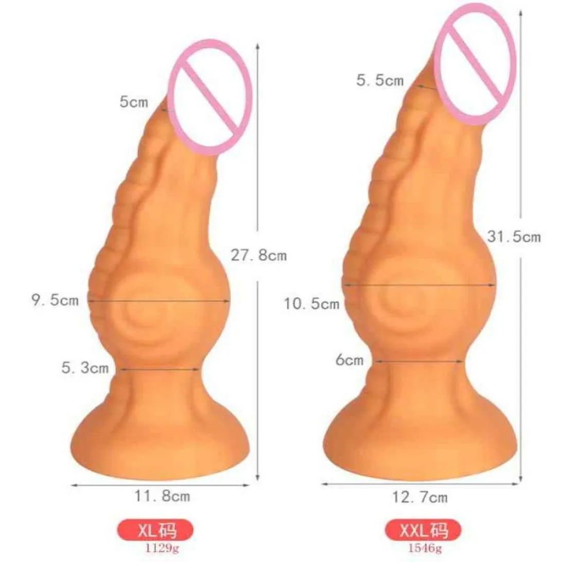 Neuankömmling riesige Dildo Anal Plug Sex Toys für Frauen Masturbatoren Big Butt Dilator Faloimetor Frauen Dildos8480787