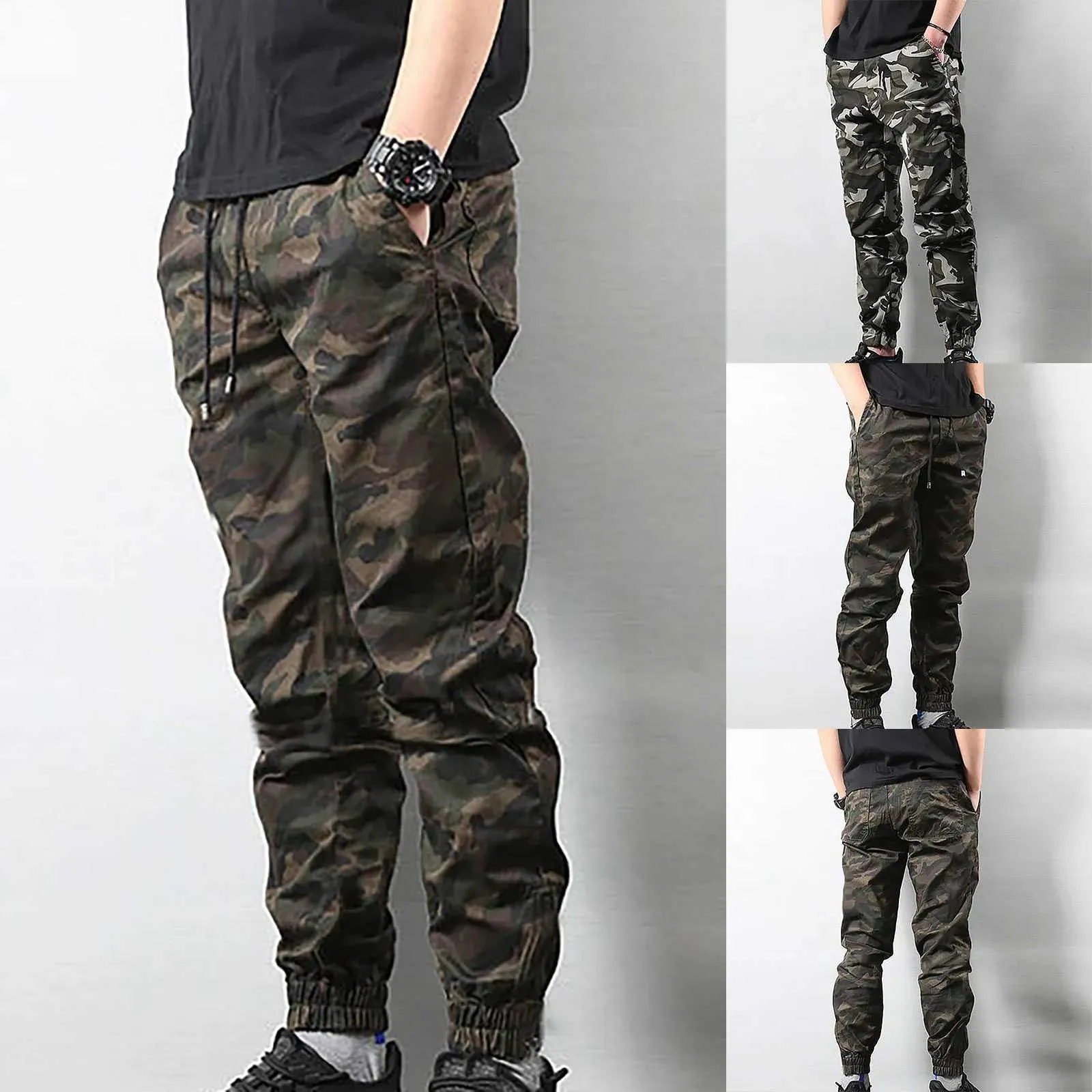 Мужские брюки весны и осенние мужские спортивные брюки тактические брюки брюки с маскировкой на плече