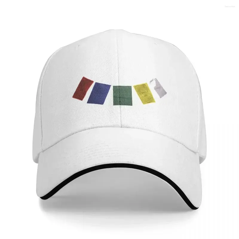 Berretti Bandiera di preghiera Scritture buddiste Scritture colorate decorazioni da baseball Cappelli di moda Cappelli casual cappello sportivo Policromatico