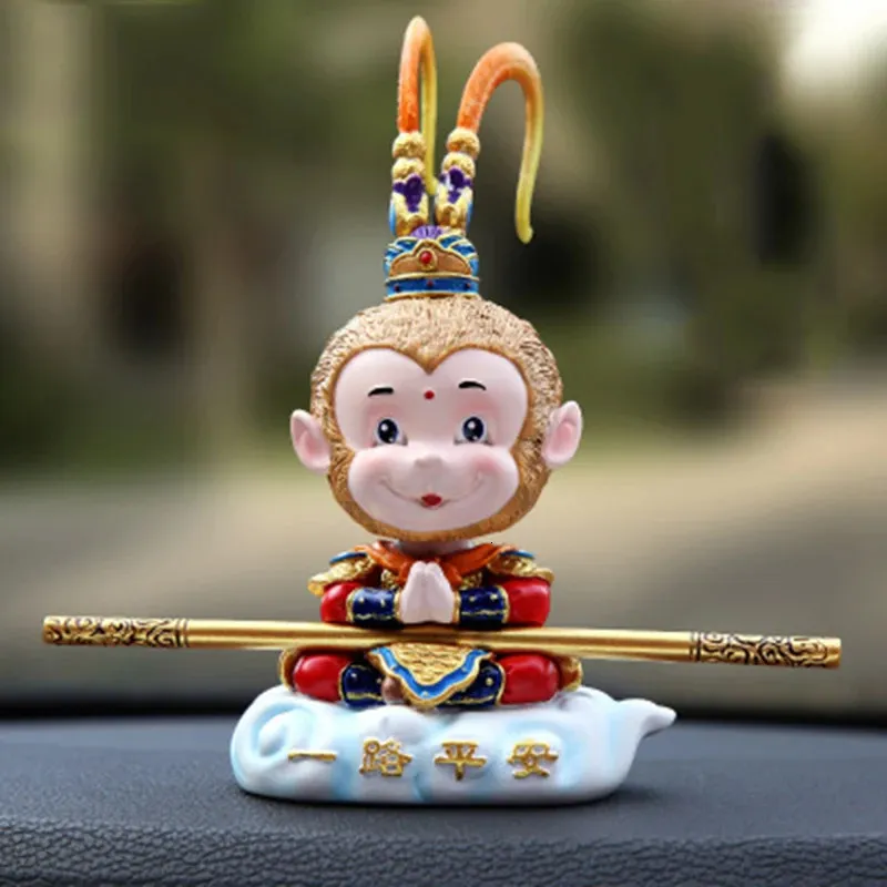 Kayme Shaking Head Monkey Car Dashboard Doll Auto Car Toy Oramentsインテリア家具装飾ギフト240425