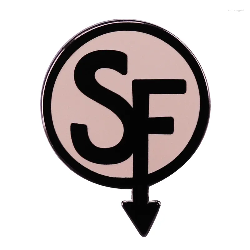 Broschen Sally Face Logo Hart Emaille Pin Abzeichen Schmuck Schmuck