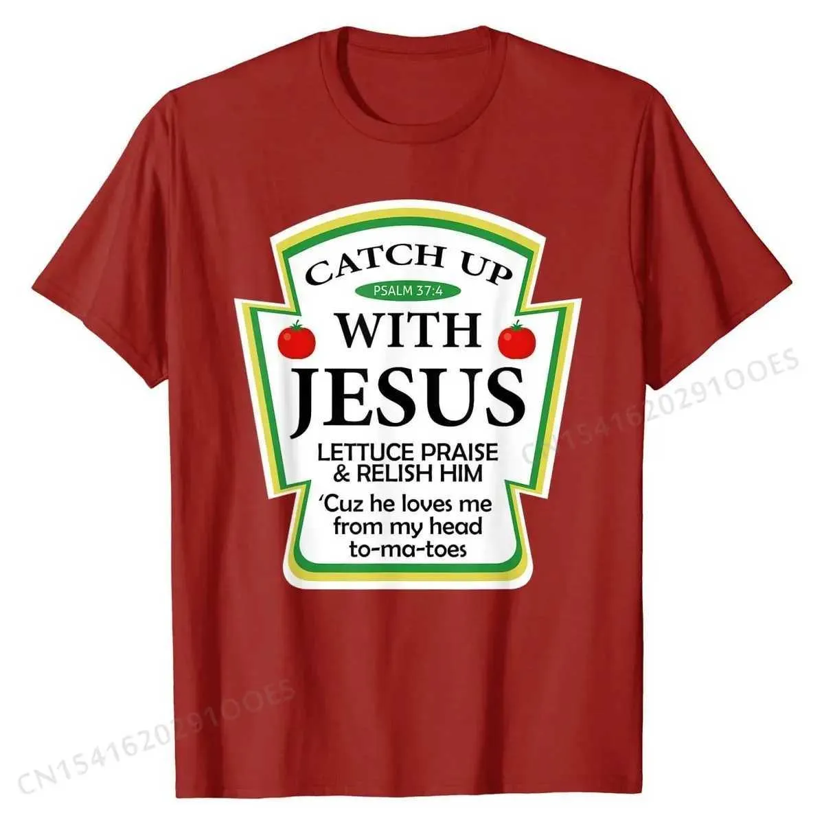 Men's T-Shirts Catchup With Jesus Shirt Funny Christian Gift T-Shirt Cute Personzed Top T-shirts Cotton Men Tops Shirts Personzed T240425