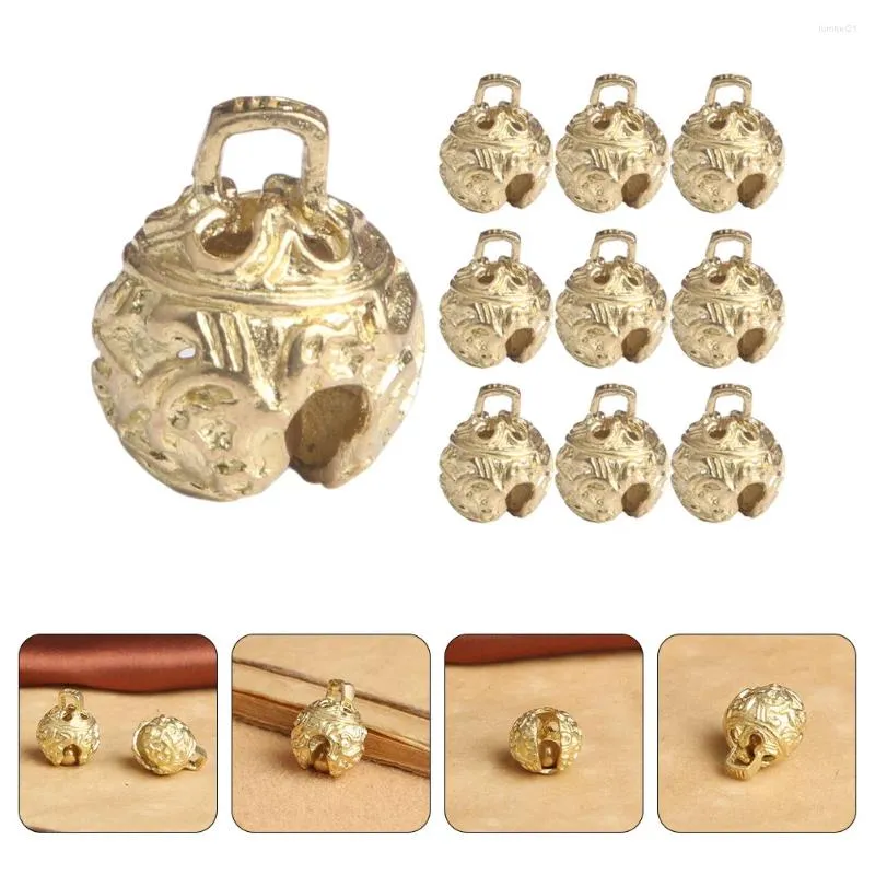 Party fournit 10 pcs Small Brass Bell Little Bells Vintage pour décoration Métal Tiny Crafts Ornement rustique