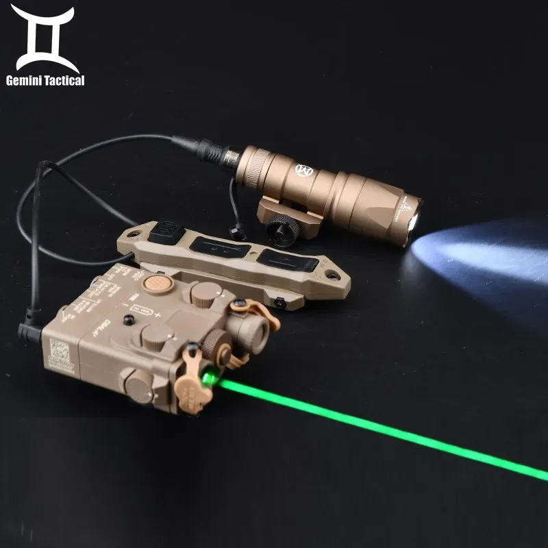 Lights Tactical Dbala2 Red Dot Sight Sying Green Laser M600 M300 Ficklight Light AirSoft Accessories Dual Remote Pressure Switch