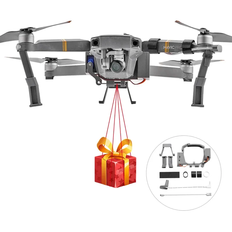 Drones pour DJI Mavic Pro Thrower Air Air Droping System Shinkichon Pelter Mavic Pro Drone Anneau de mariage Cadeau de pêche à la pêche