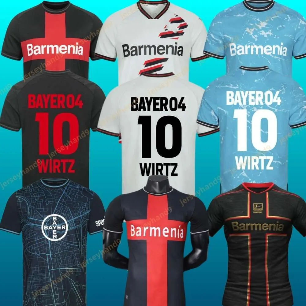 Bayer Leverkusen 23 24 25 Dom/Away/Trzecie Mens Soccer Jersey - Wirtz Boniface Hincapie Hofmann Tapsoba Schick Palacios Frimpong Grimaldo