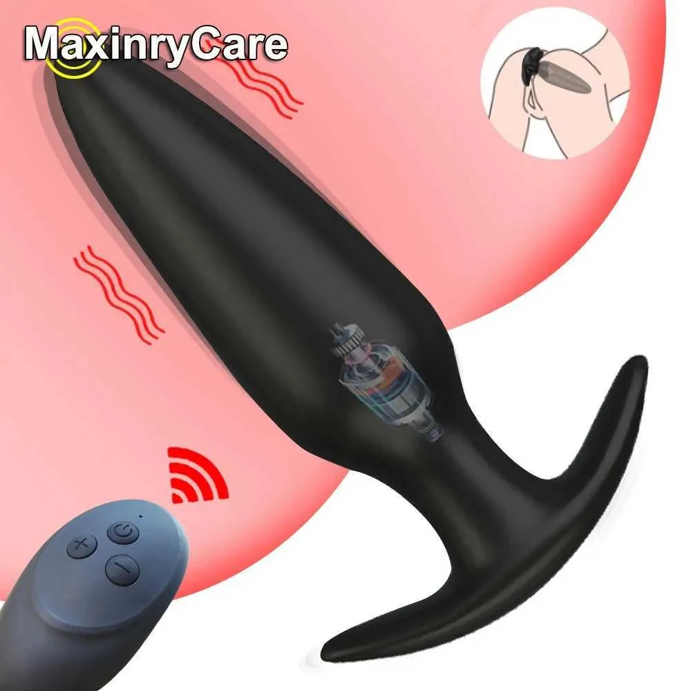 Vibrador de consolador Massaje de próstata vibratoria Butt tapones de control remoto inalámbrico Toyadores de sexo de Spot Spot Spot Toys for Man/ Woman M0OH